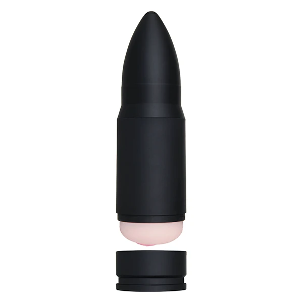 Zero Tolerance Shell Shock Rechargeable Vibrating Stroker - Black-Flesh - Image 3