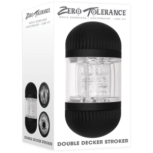 Zero Tolerance Double Decker Stroker - Black-Clear