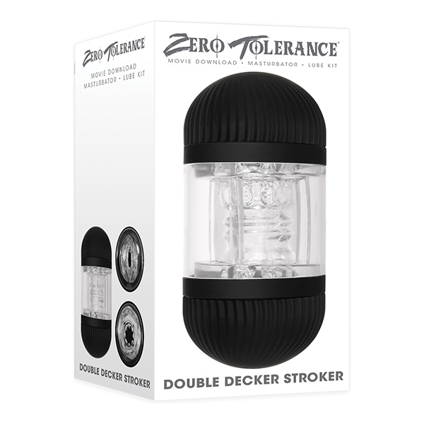 Zero Tolerance Double Decker Stroker - Black-Clear