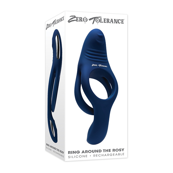 Zero Tolerance Ring Around the Rosy Cock & Ball Vibrator - Blue