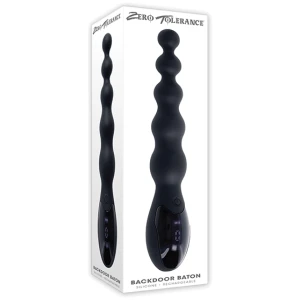 Zero Tolerance Backdoor Baton Beaded Anal Vibrator - Black