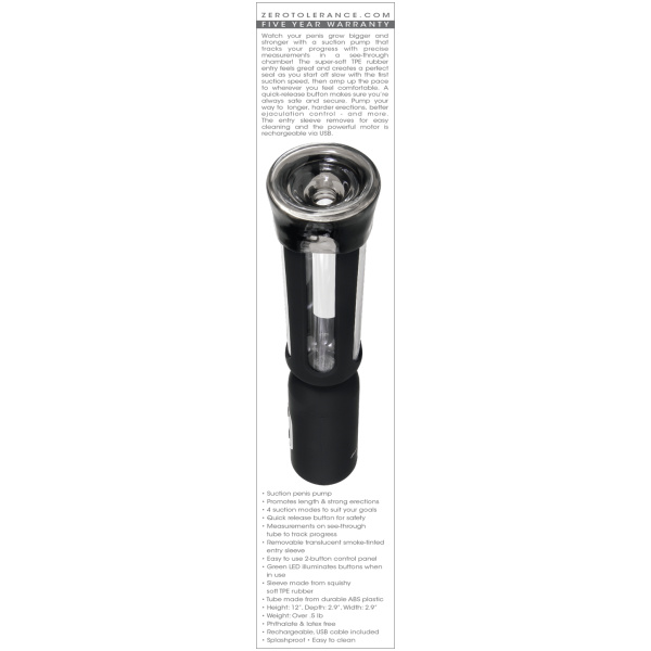 Zero Tolerance Pump It Up Suction Penis Pump - Black - Image 5