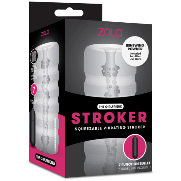 ZOLO Girlfriend Squeezable Vibrating Stroker