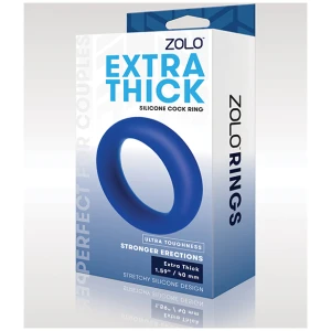 ZOLO Extra Thick Silicone Cock Ring - Blue