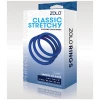 ZOLO Stretchy Silicone Cock Rings - Blue