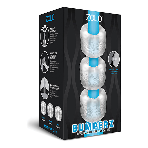 ZOLO Bumperz Squeezable Stroker Set - Clear