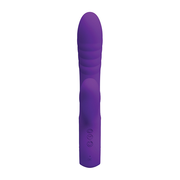 Pretty Love Jersey Sucking & Vibrating Rabbit - Purple - Image 3