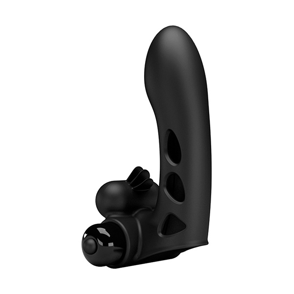 Pretty Love Orlando Honey Finger Sleeve Vibrator - Black - Image 4