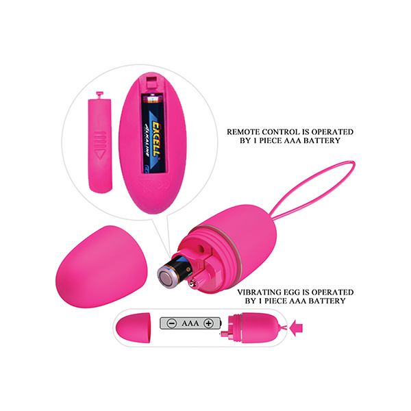 Pretty Love Selkie Battery Powered Egg Vibe - Fuchsia - Image 2