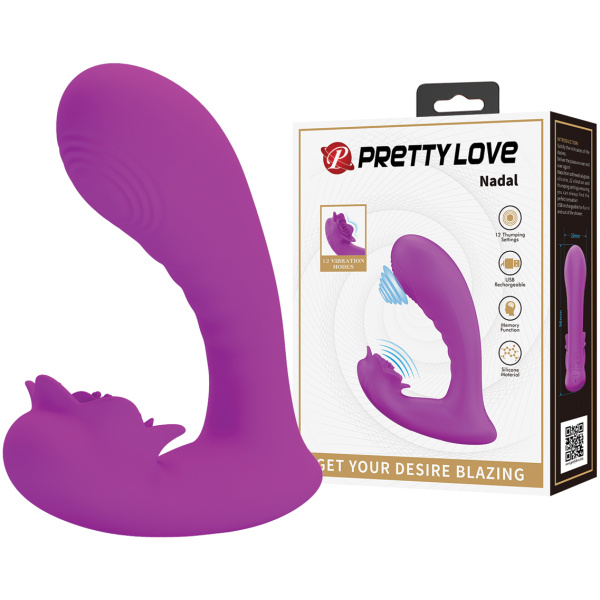 Pretty Love Nadal Wearable Dual Stim Thumper - Fuchsia