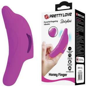 Pretty Love Delphini Dolphin Honey Finger Vibe - Fuchsia