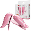 Pretty Love Leaf Wireless Vibrating Nipple Clamps - Pink