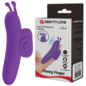 Pretty Love Snail Honey Finger Vibe - Purple