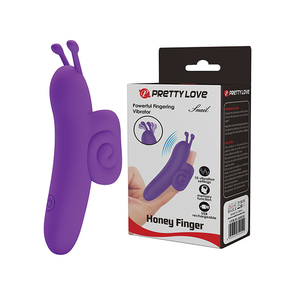 Pretty Love Snail Honey Finger Vibe - Purple
