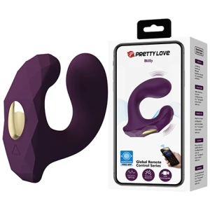 Pretty Love Billy Vibrating Dual Stimulator - Purple