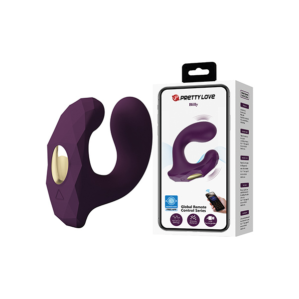 Pretty Love Billy Vibrating Dual Stimulator - Purple