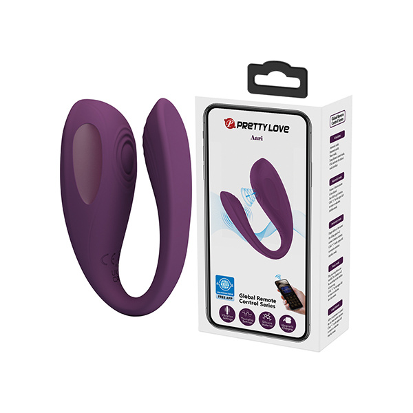 Pretty Love Aari Thumping Dual Vibrator - Purple