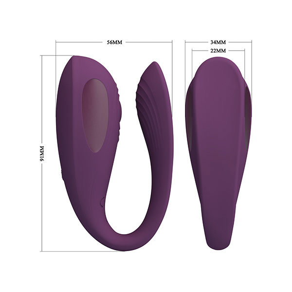 Pretty Love Aari Thumping Dual Vibrator - Purple - Image 5