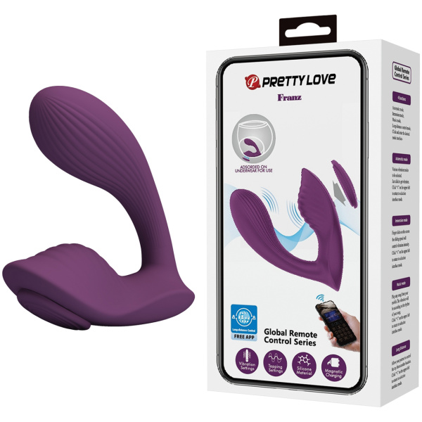 Pretty Love Franz Magnetic App-Controlled Panty Vibe - Purple