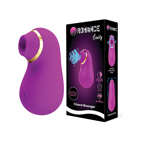 Pretty Love Romance Emily Sucking Clitoral Massager - Fuchsia