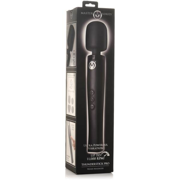 Master Series Thunderstick Pro Wand Massager - Black